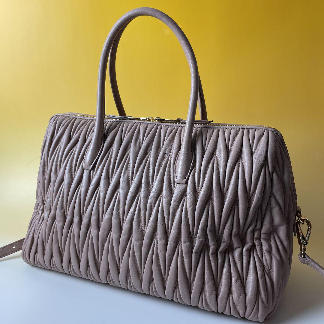 MIUMIU 極美品 2way マテラッセ CAMMEO ハンドバッグ ミュウ