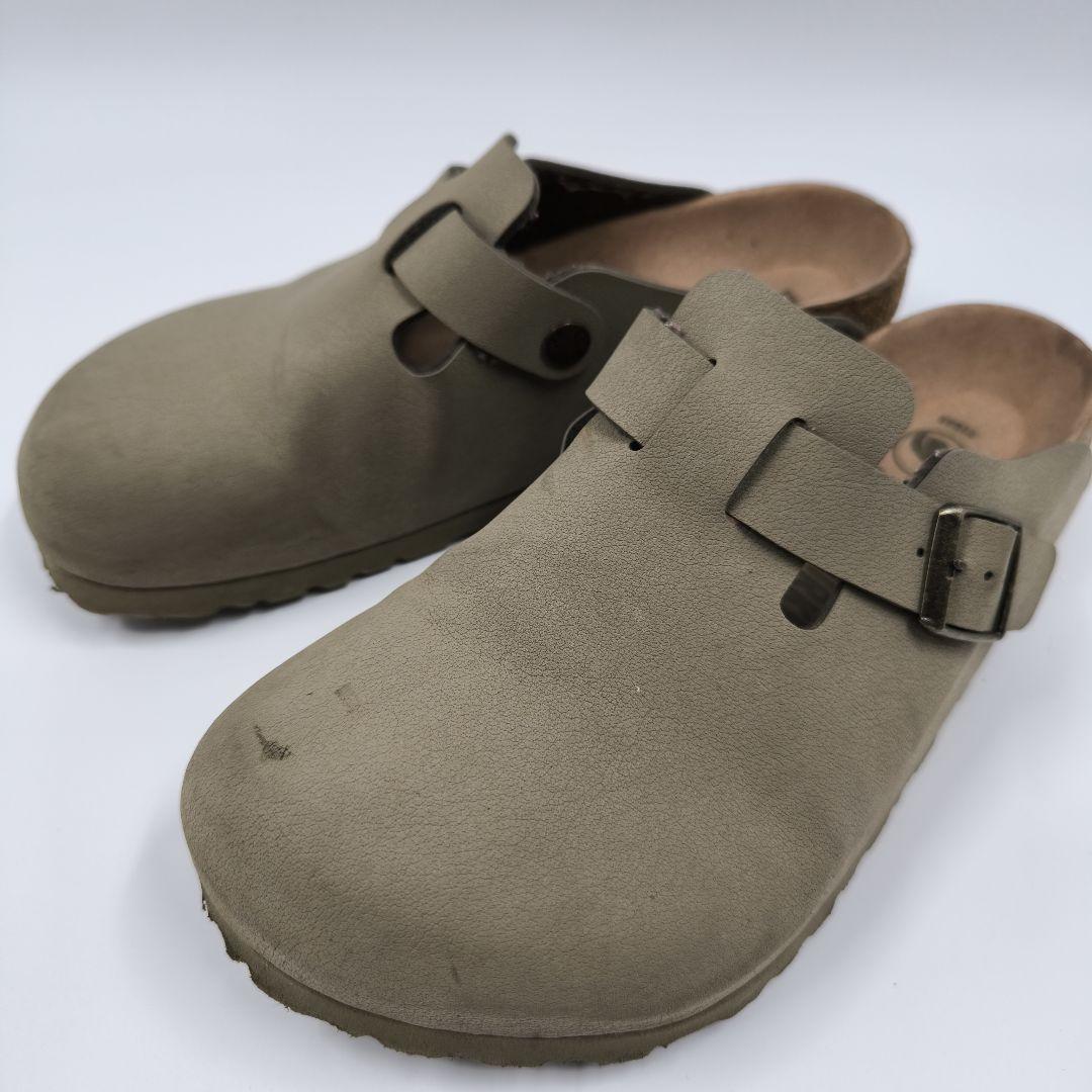 【BIRKENSTOCK】BOSTON サンダル レザー 25 カーキ