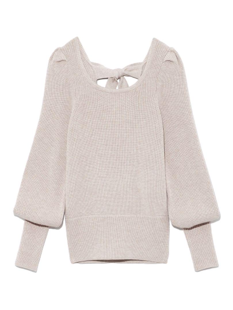 定番のお歳暮 kei 新品タグ付き shirahata バックリボンニット styling/ トップス