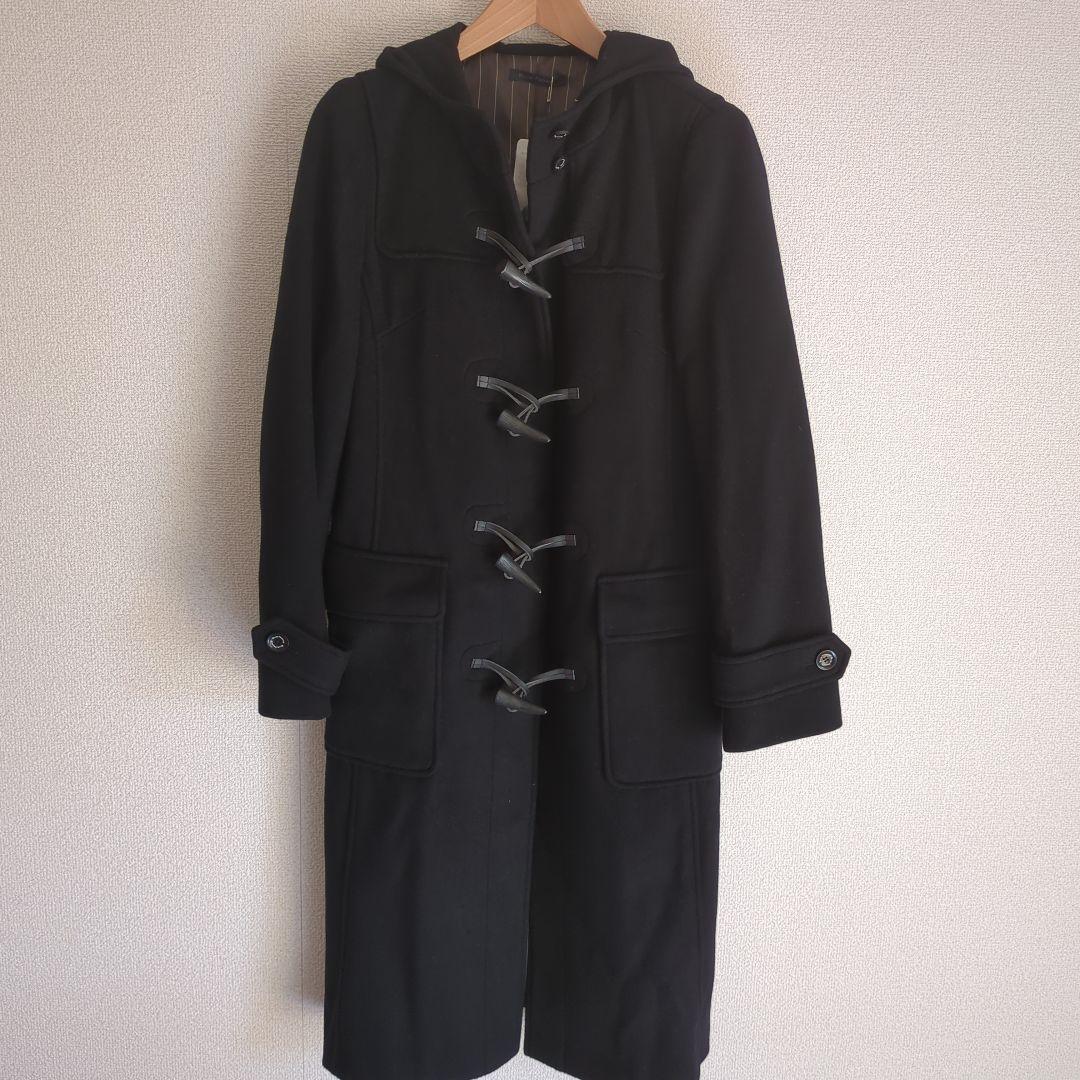 BLUE FRONCE 黒 ダッフルコート フード付きM ROBE