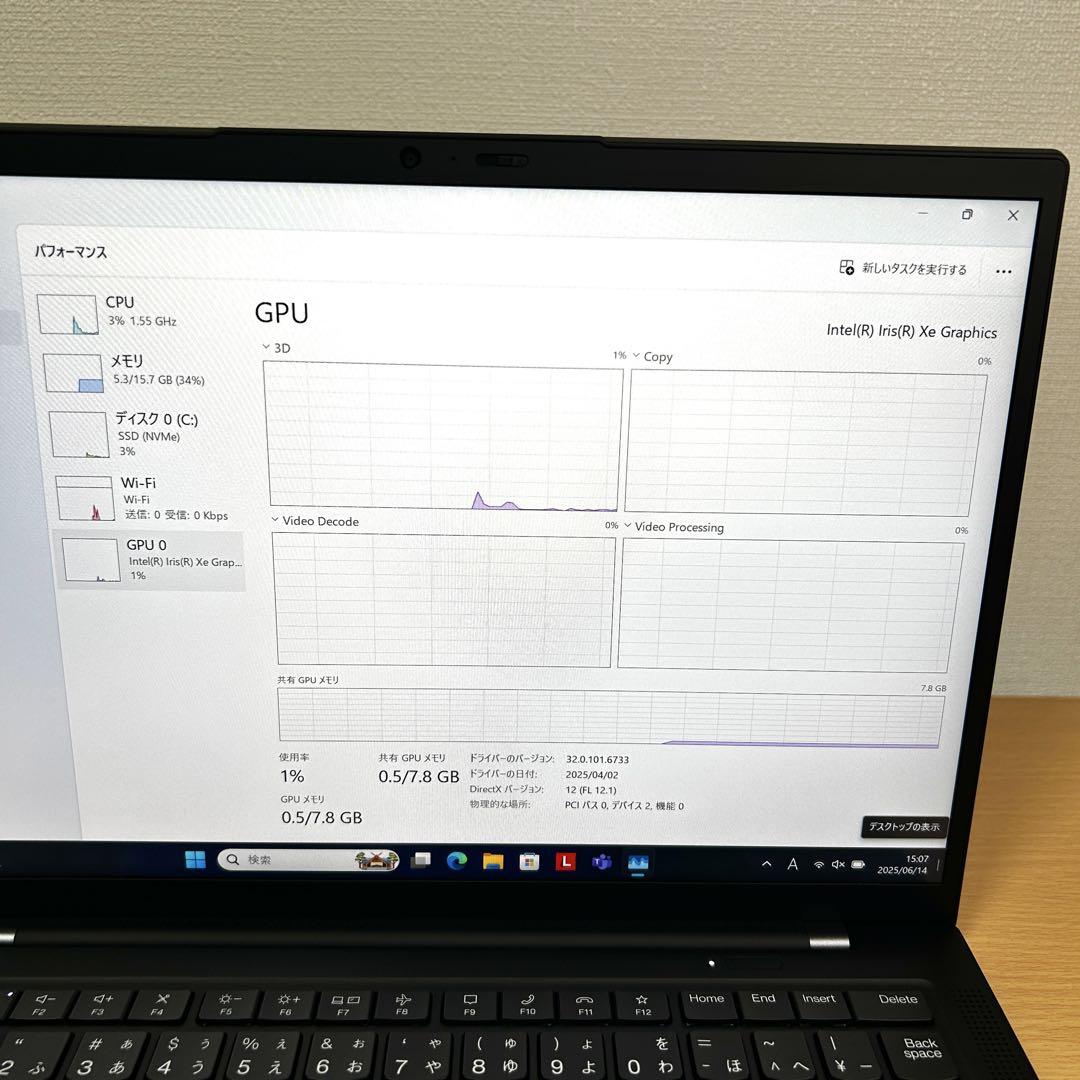 美品 Lenovo X1 Carbon Gen11 512GB 16GB FHD
