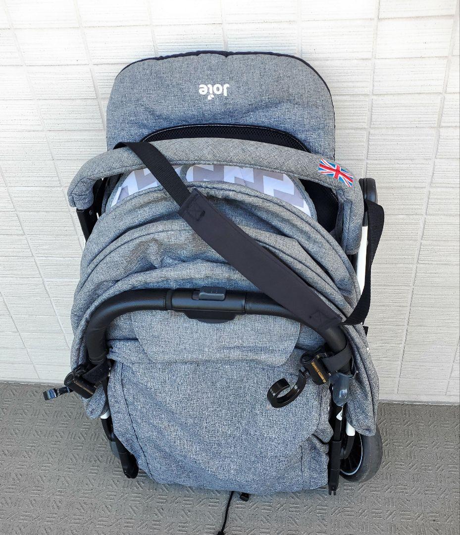 美品　Joie　ジョイー　ツーリスト　ベビーカー　グレー　折り畳み　コンパクト Joie ベビーカー ツーリスト ブラックフレーム（グレー