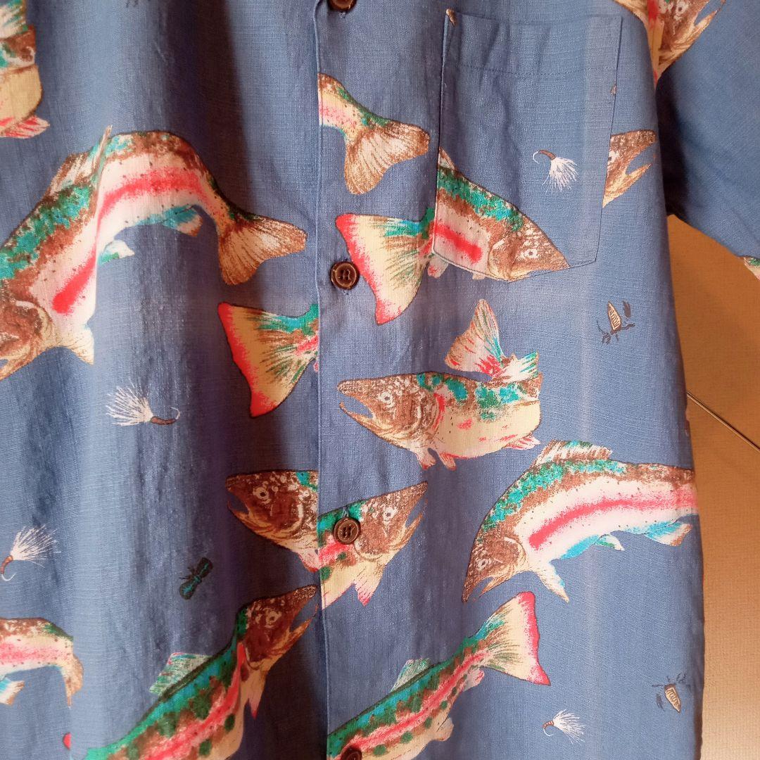 patagonia 魚柄 アロハシャツ　復刻版