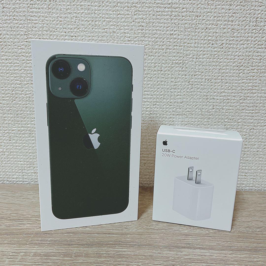 新品未開封 iPhone13mini 128GB ACアダプタ付でお得！
