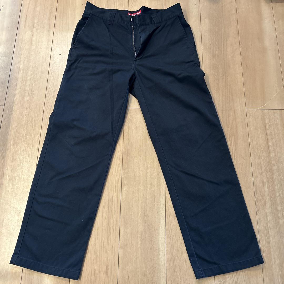 Supreme ワークパンツ 黒　サイズ30