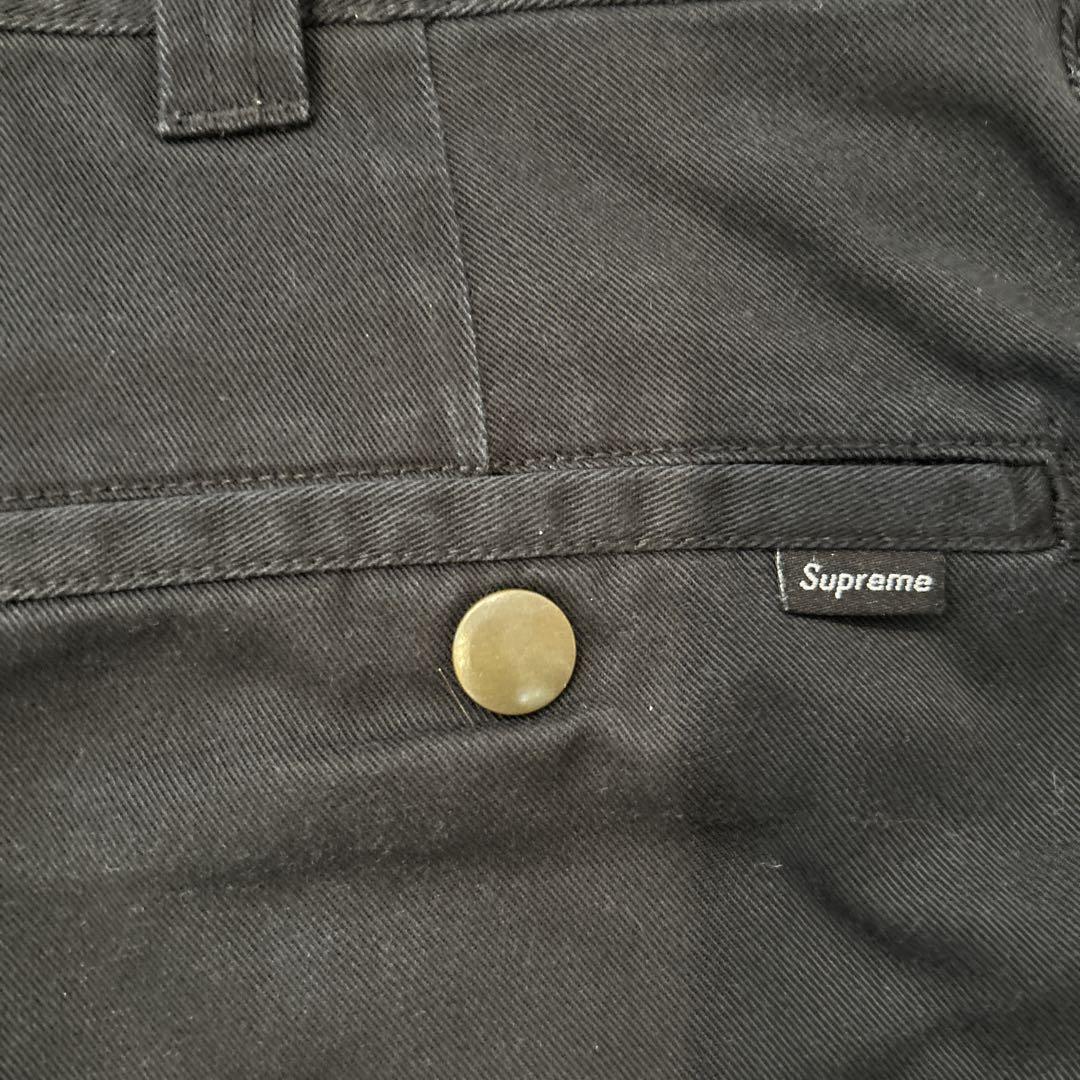 Supreme ワークパンツ 黒　サイズ30