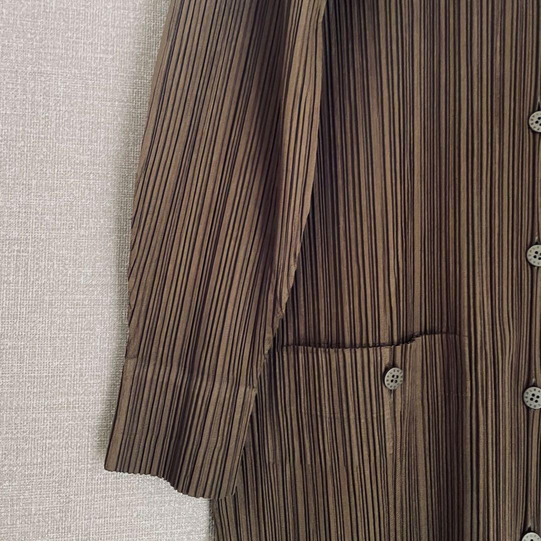 ✨未使用級✨プリーツプリーズ ハイネックリボンシャツワンピース バルーン カーキ