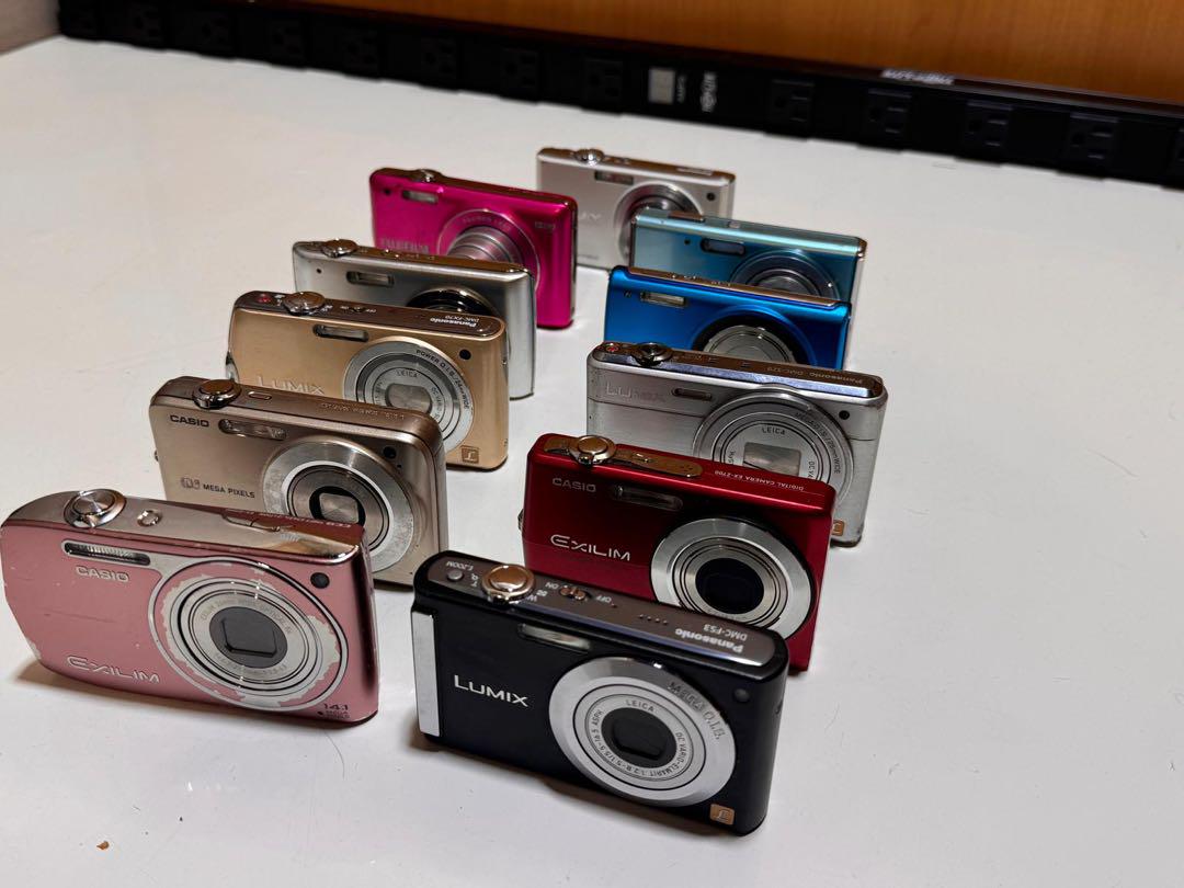 Casio、Lumix、Olympus コンパクトデジタルカメラ 11台セット