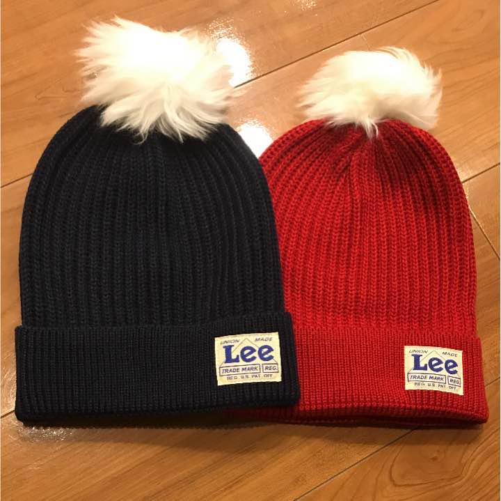 Lee ニット帽 ペア 新品タグ付き 2つセット❤︎ 【送料込】 Lee ニット帽 ペア 新品タグ付き 2つセット❤︎ 【送料込】