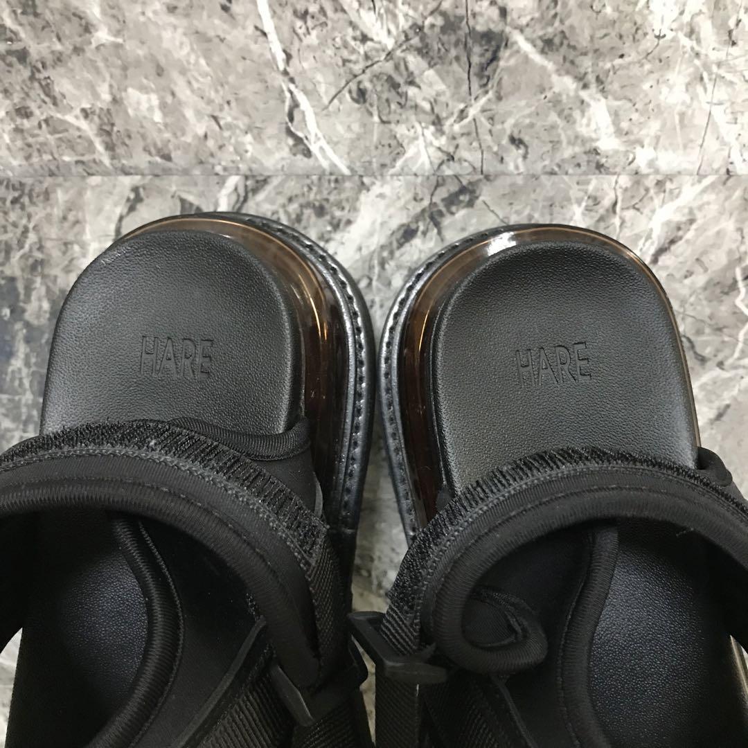 【完売品】美品✨HARE ベルト シャークサンダル Lサイズ ブラック