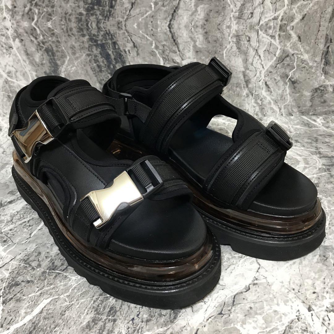 【完売品】美品✨HARE ベルト シャークサンダル Lサイズ ブラック