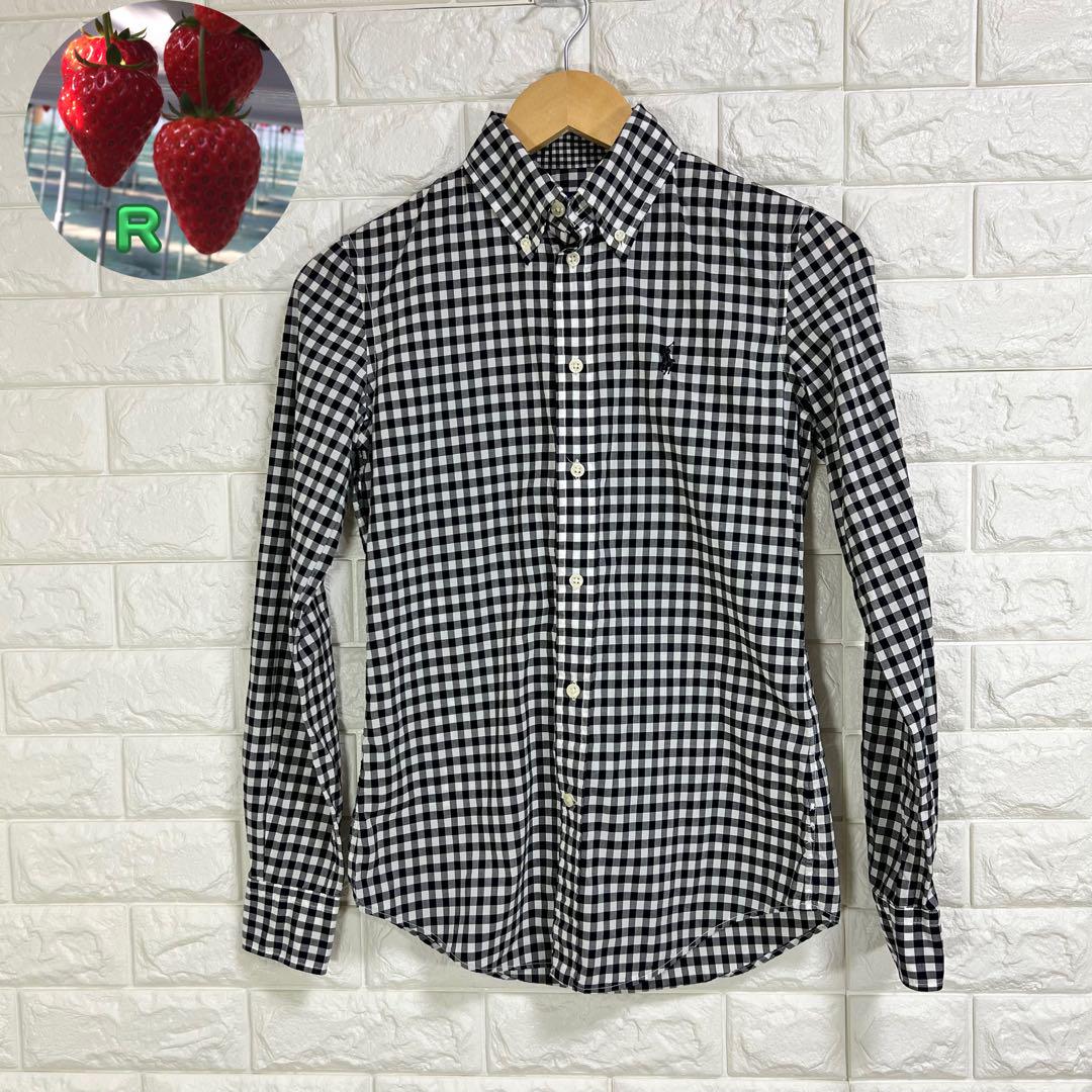 【良品】RALPH LAUREN ギンガムチェック　シャツ 良品✨ラルフローレン ギンガムチェック 長袖シャツ SLIM FIT