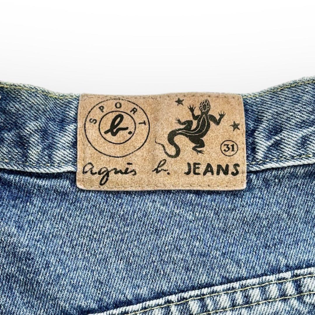 90s フランス製　アニエスベー　agnes b. デニム　ハーフパンツ　y2k agnes b. 【90s】【フランス製】ボーイフレンドデニムパンツ