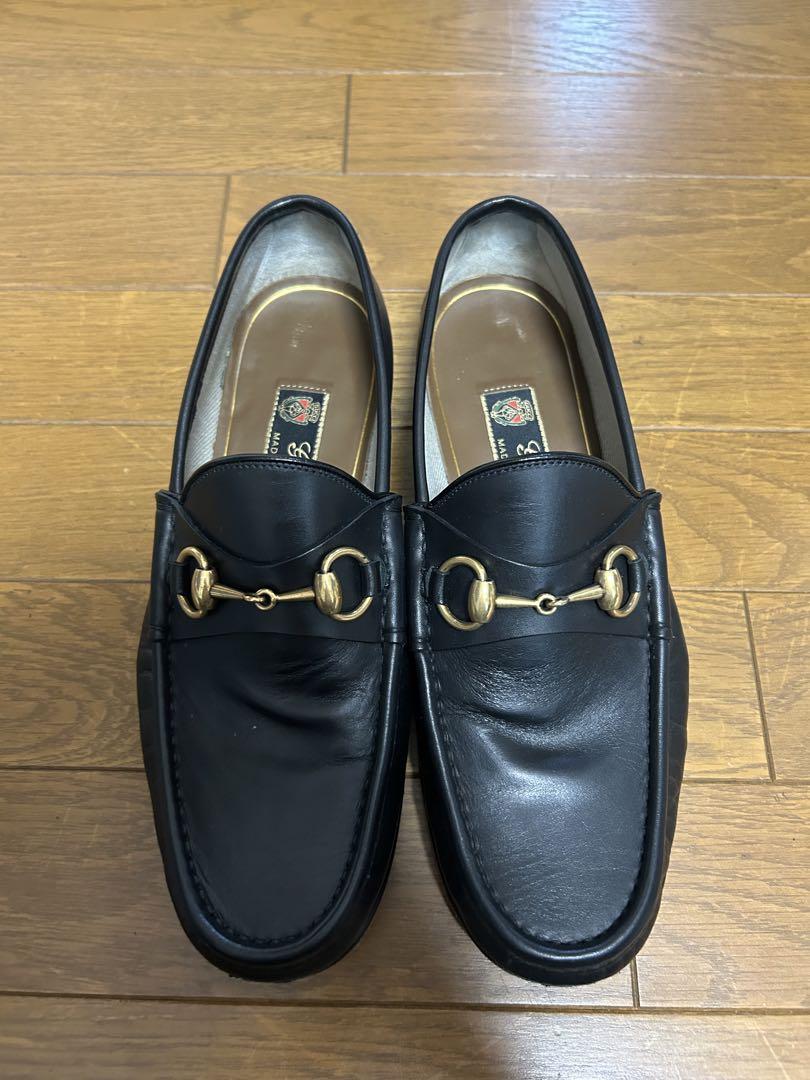 ホースビット メンズ ローファーブラック シャイニーレザー