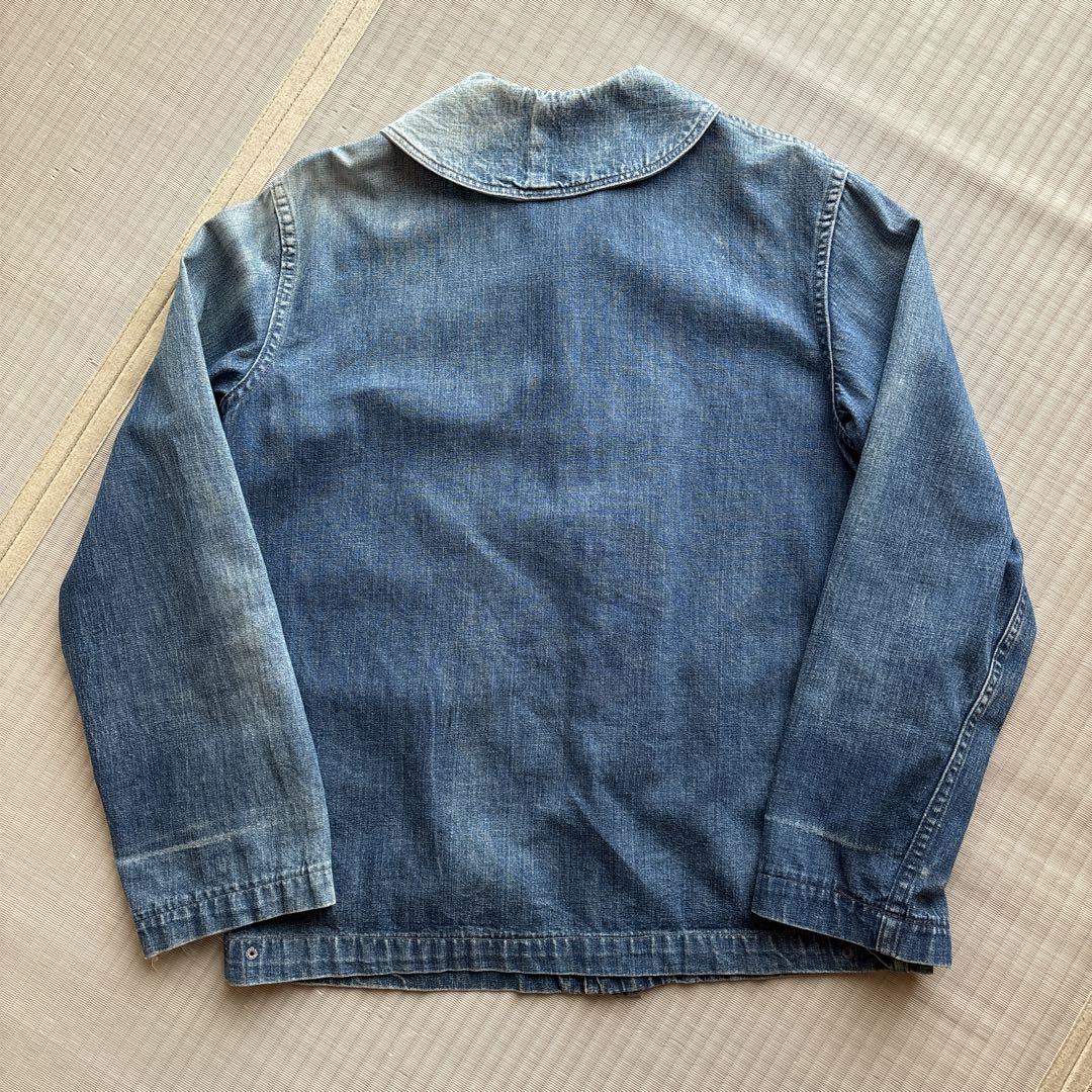 40s〜50s US NAVY ショールカラーカバーオール ヘチマ襟