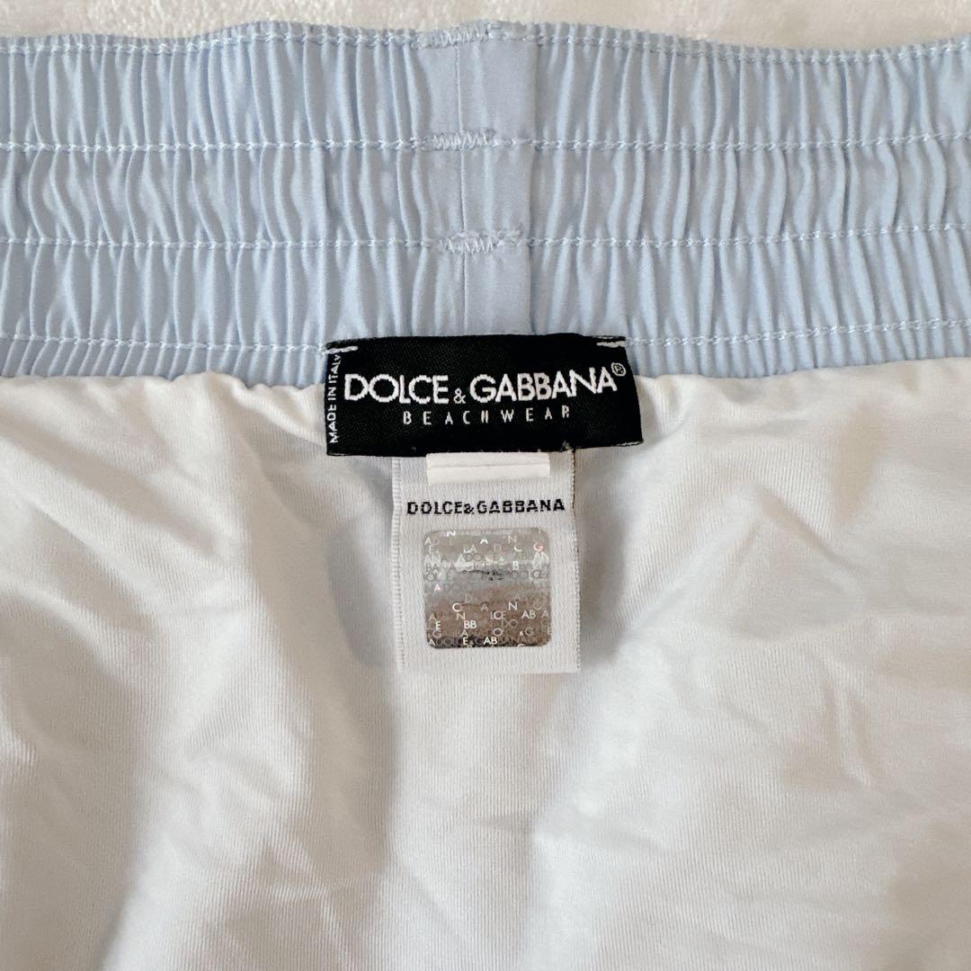 正規品 匿名配送 美品 DOLCE&GABBANA ライトブルー スイムウェア