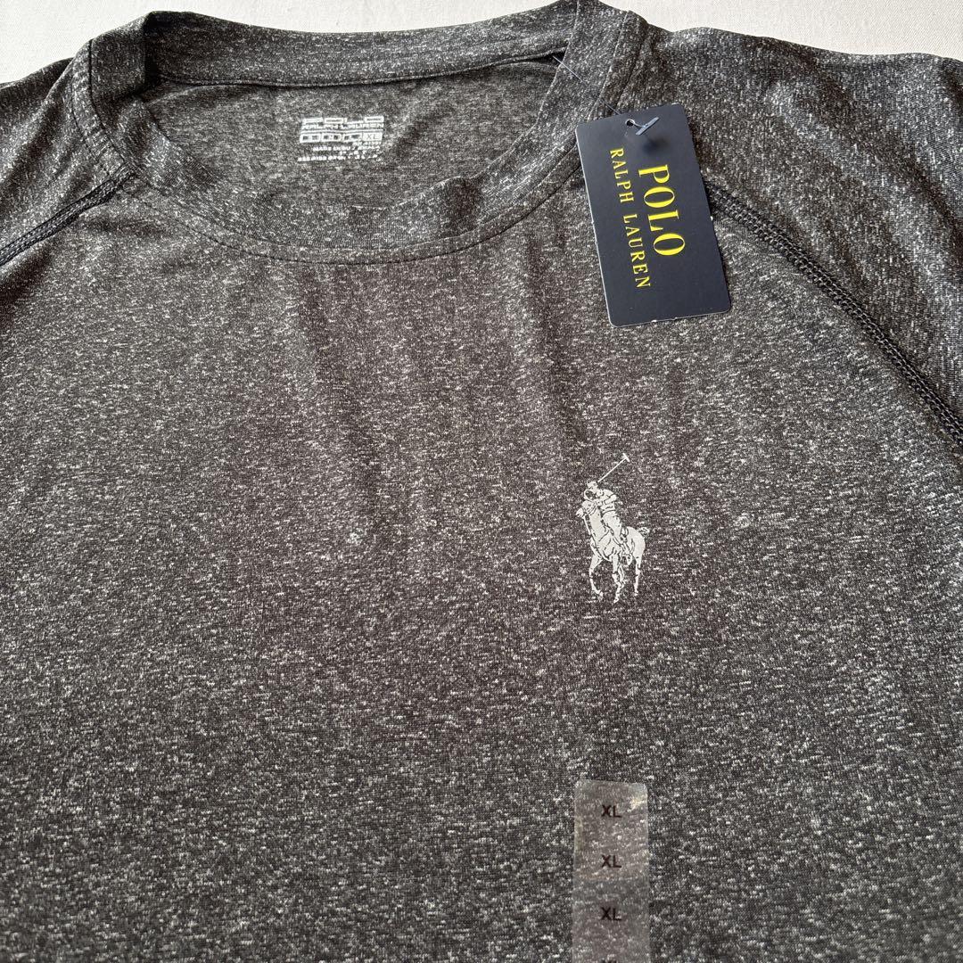 z27新品タグ付きPOLOポロラルフローレン半袖Tシャツ(XL)灰色ワン