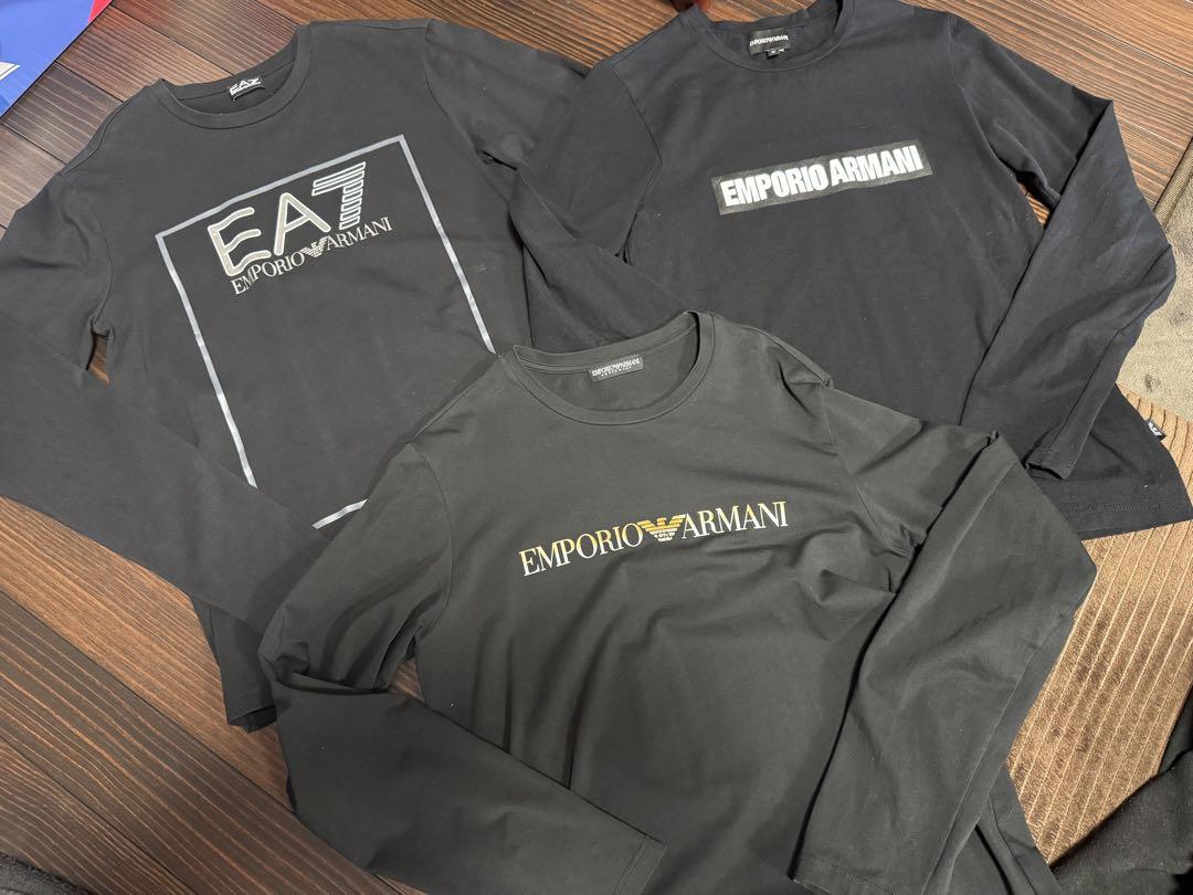エンポリオアルマーニ ブラック ロングスリーブ Tシャツ M ３枚セット
