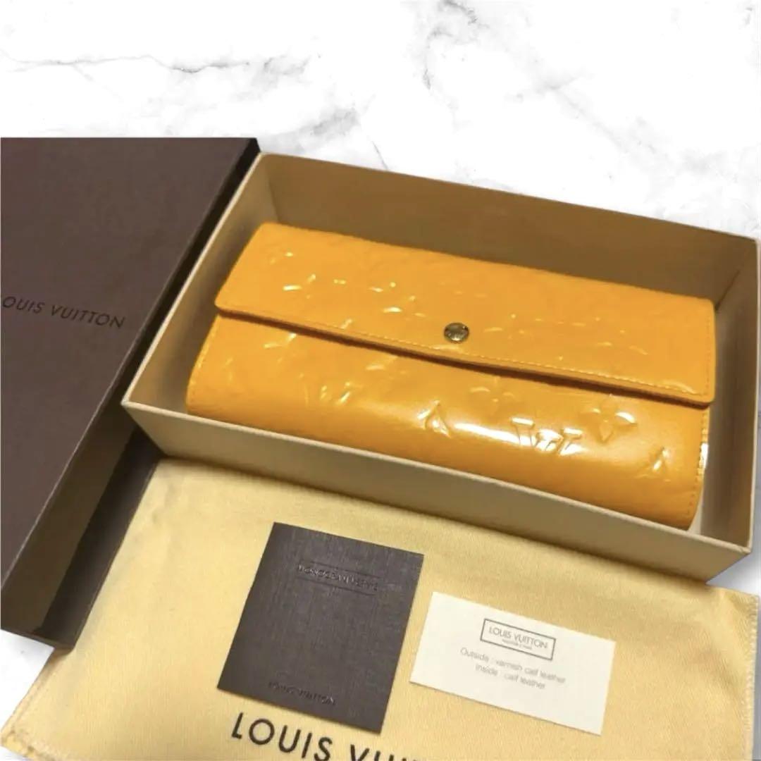 LOUIS VUITTON ルイヴィトン ルイ・ヴィトン イエロー 折り長財布