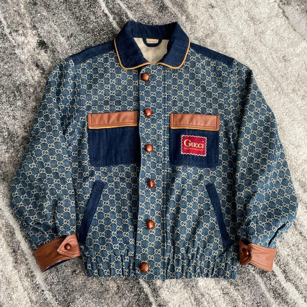 GUCCI グッチ エコ ウォッシュド デニム ボンバージャケット サイズ46M GUCCI