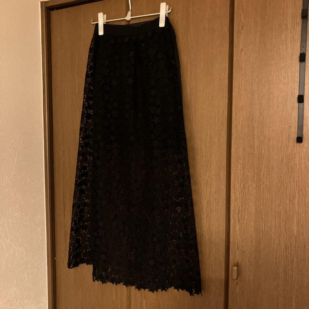 ジャーナルスタンダード　星　レーススカート　ブラック 5,500円