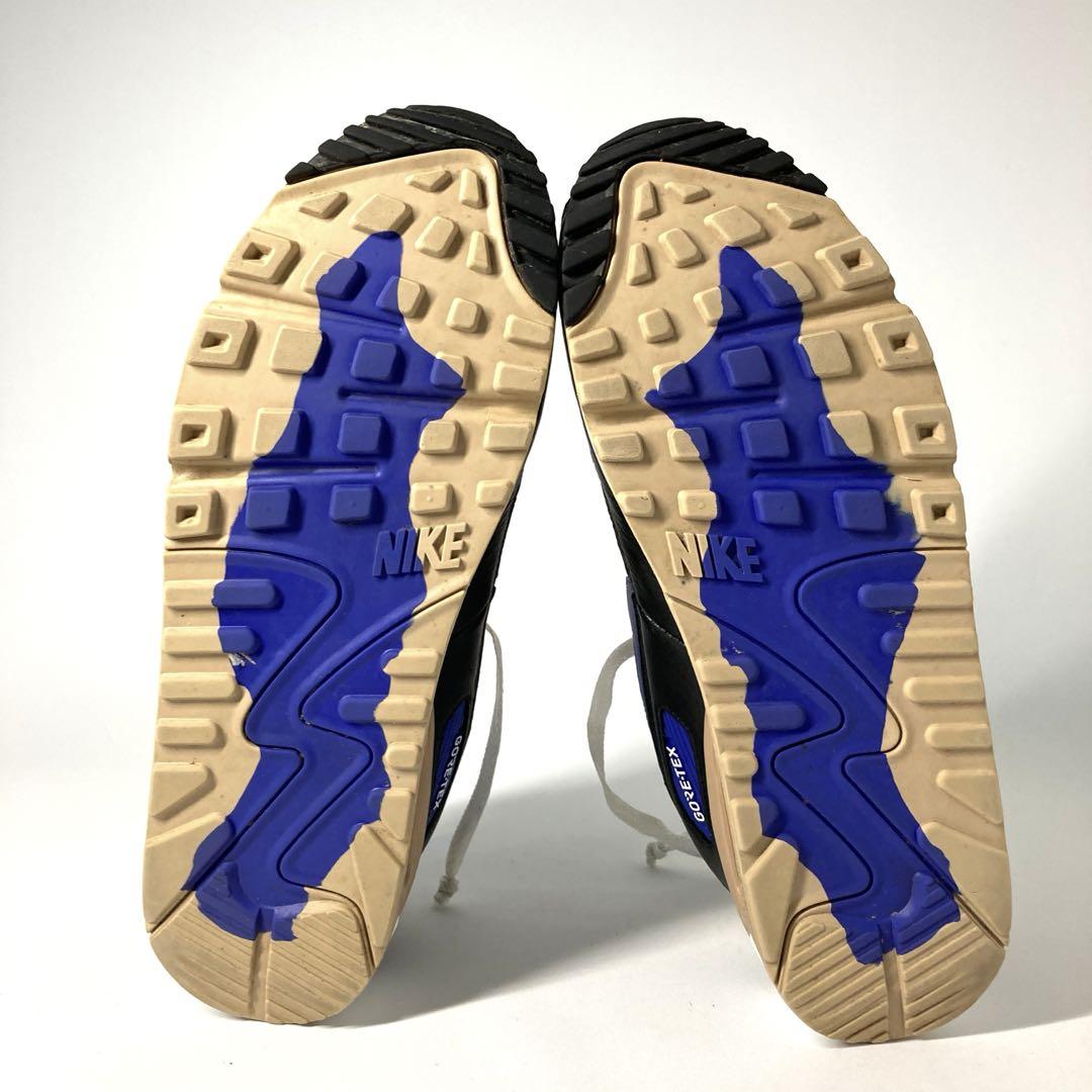 美品】NIKE エアマックス90 GTX ゴアテックス 28cm ベージュ紫
