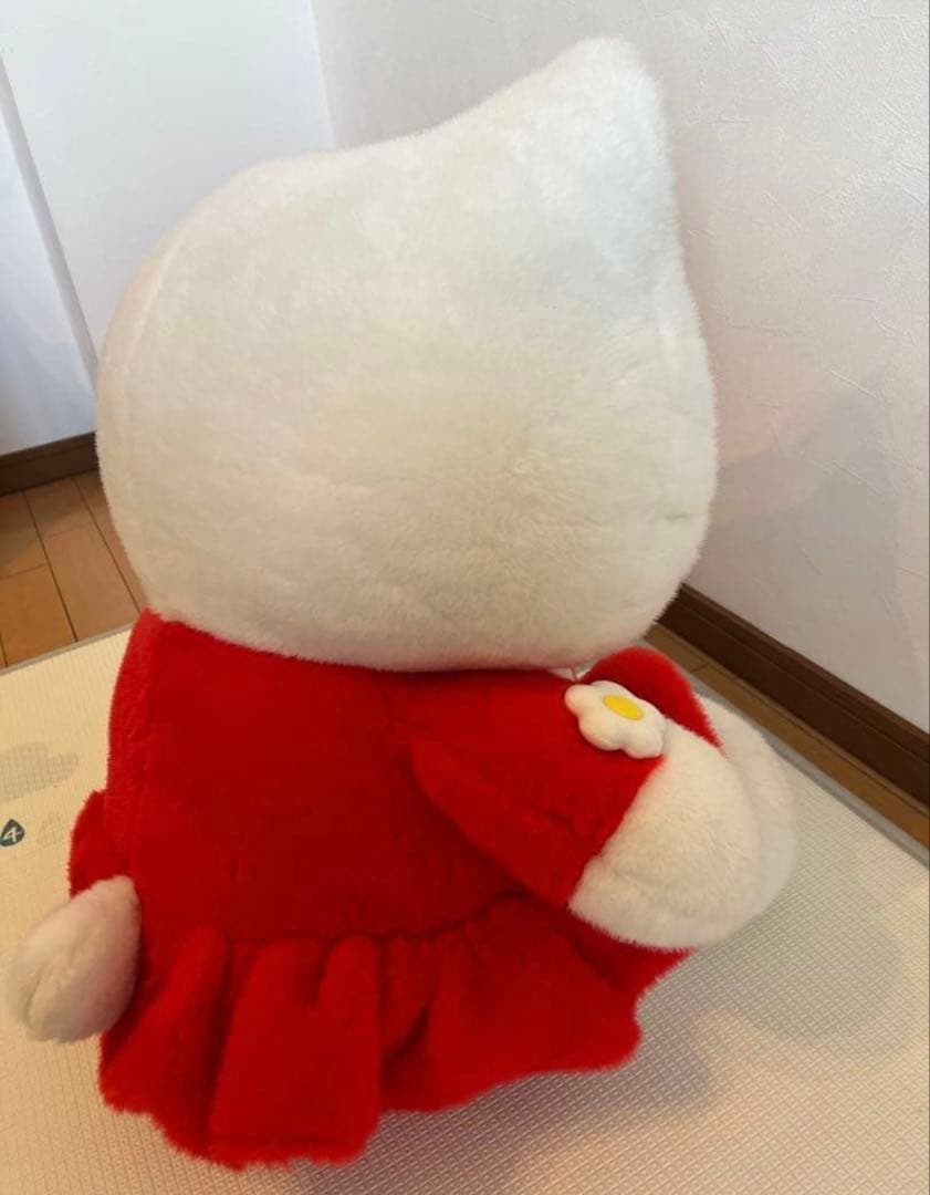 【美品】【希少】ハローキティ ぬいぐるみ 大 特大 花柄ドレス レトロ 限定 【美品】【希少】ハローキティ ぬいぐるみ 大 特大 花柄ドレス レトロ 限定