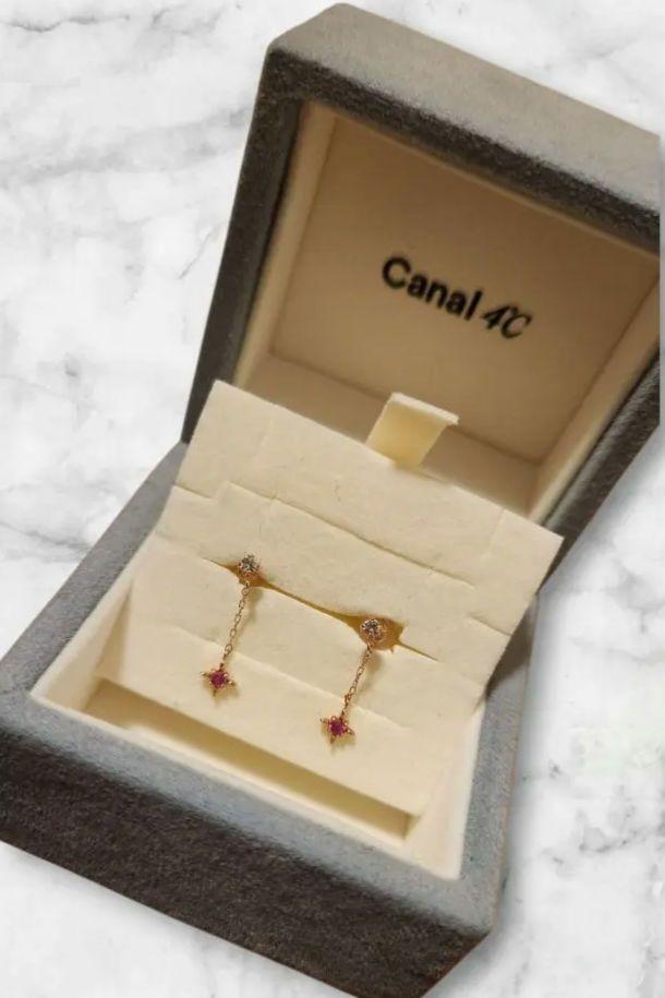 専用ページ canal 4℃ K10 ピンクゴールド ピアス 誕生石