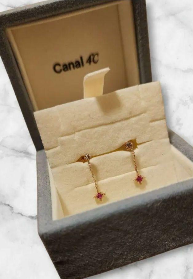 専用ページ canal 4℃ K10 ピンクゴールド ピアス 誕生石
