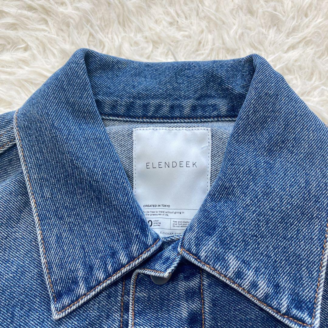 ELENDEEK ボリュームスリーブデニムジャケット インディゴ