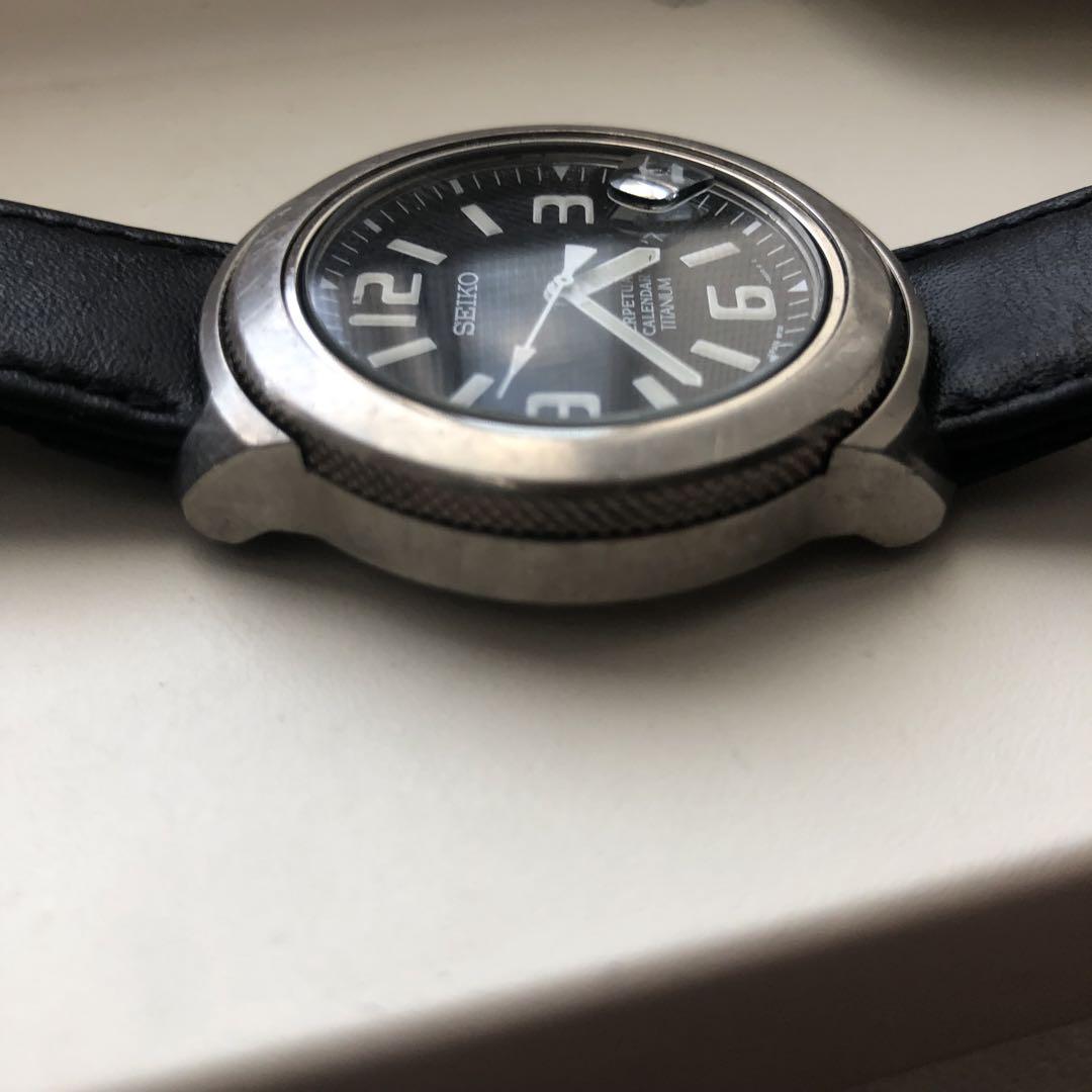 美品】SEIKO パーペチュアルカレンダー チタニウム 稼働