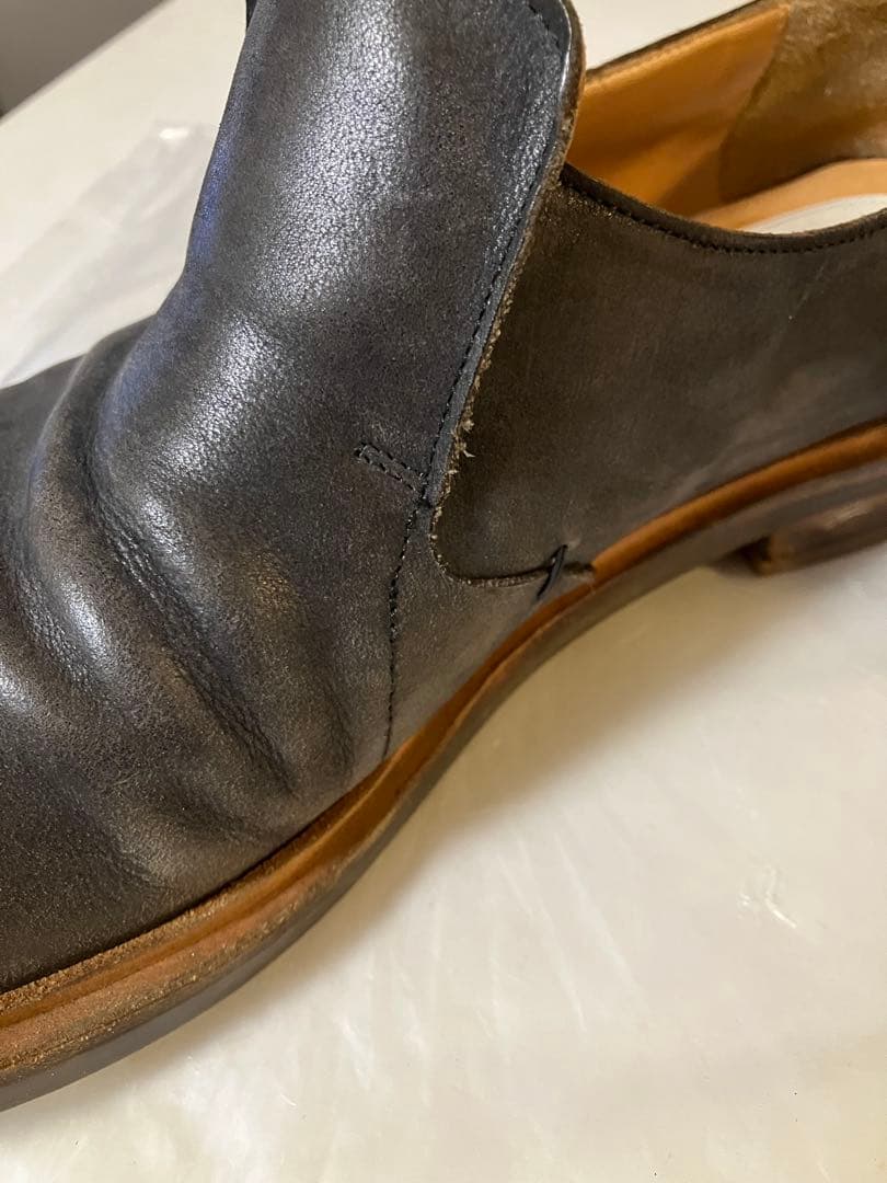 Maison Martin Margiela レザースリッポン 本人期 42 Maison Martin Margiela レザースリッポン 本人期 42