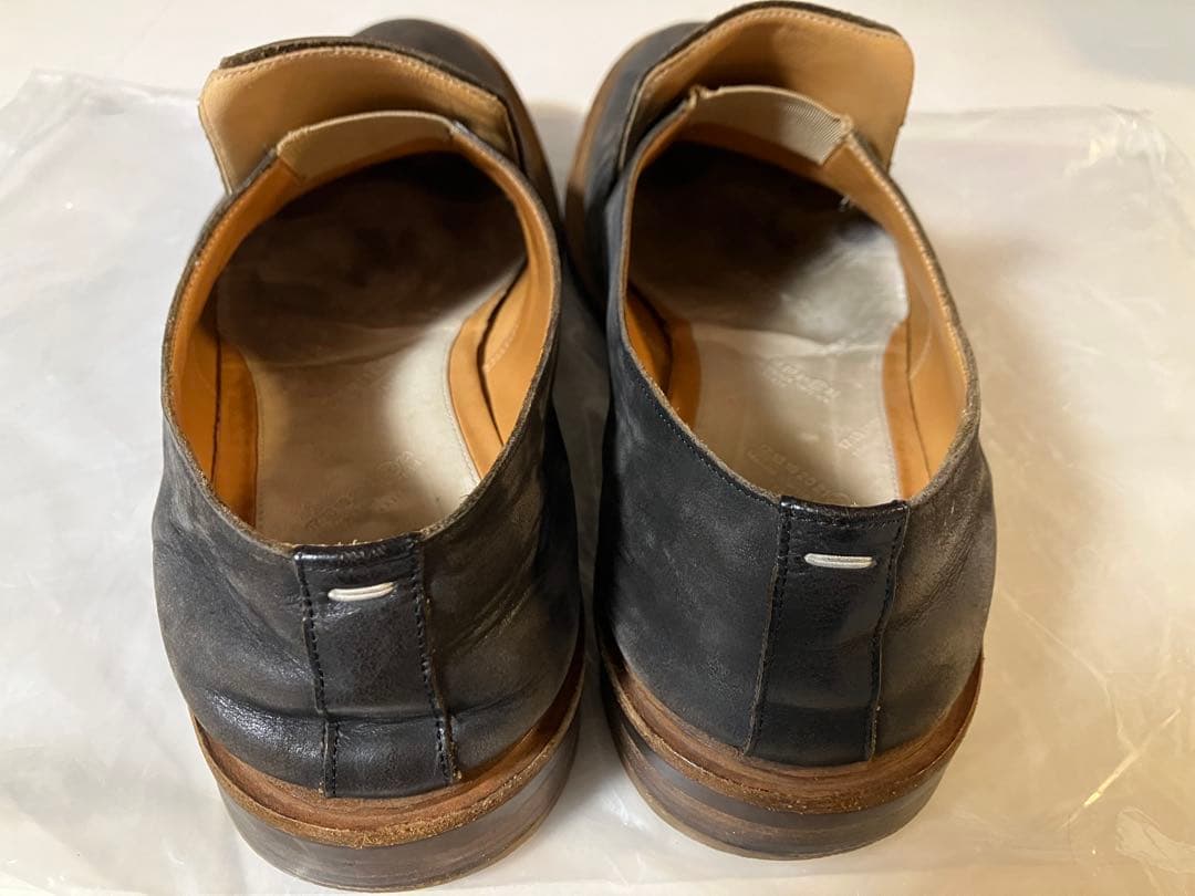 Maison Martin Margiela レザースリッポン 本人期 42 Maison Martin Margiela レザースリッポン 本人期 42