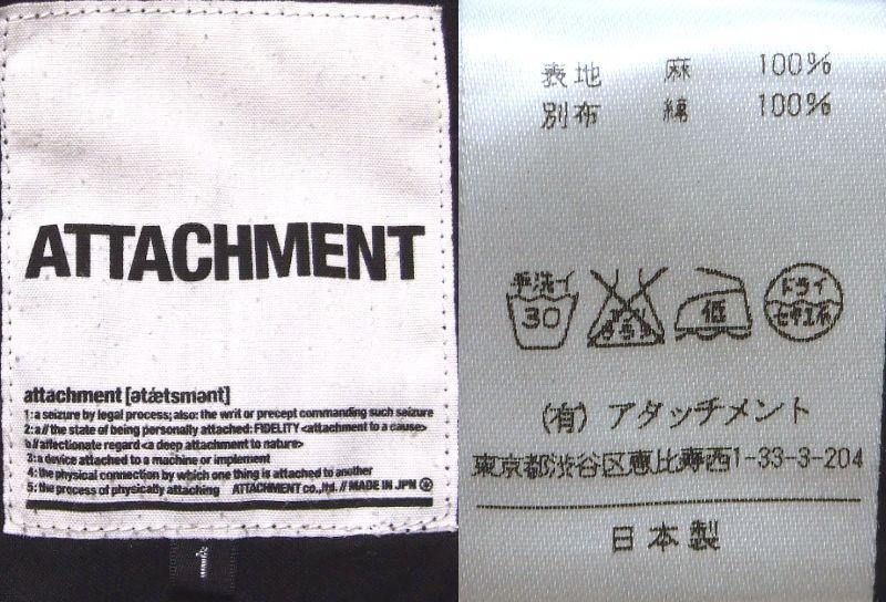 ATTACHMENT 麻100%CROPPED EAZY CARGO PANTS