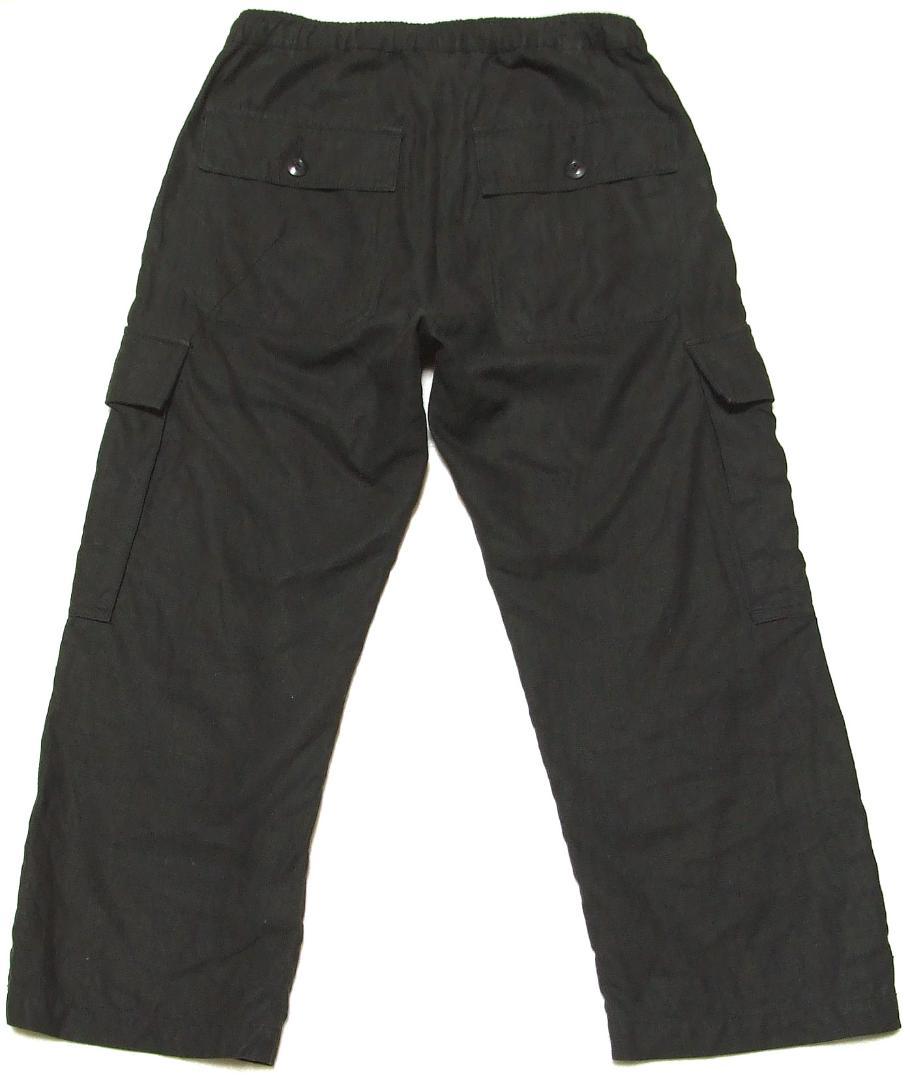 ATTACHMENT 麻100%CROPPED EAZY CARGO PANTS