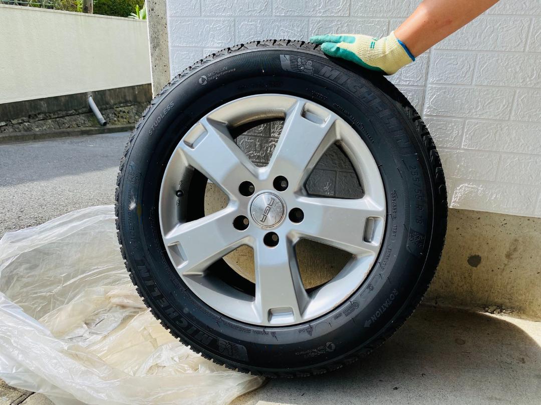255/55R18 スタッドレスタイヤ ホイルセット アウディQ7使用していった 255/55R18 スタッドレスタイヤ ホイルセット アウディQ7使用していった