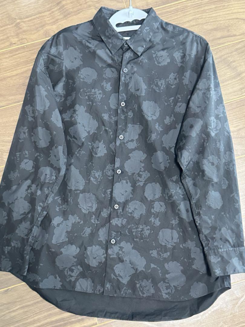 トップス LAD MUSICIAN ROSE MIX BIG SHIRT