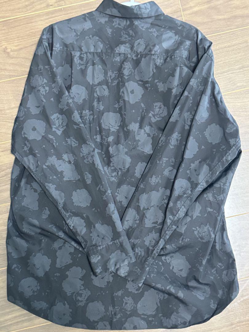 トップス LAD MUSICIAN ROSE MIX BIG SHIRT