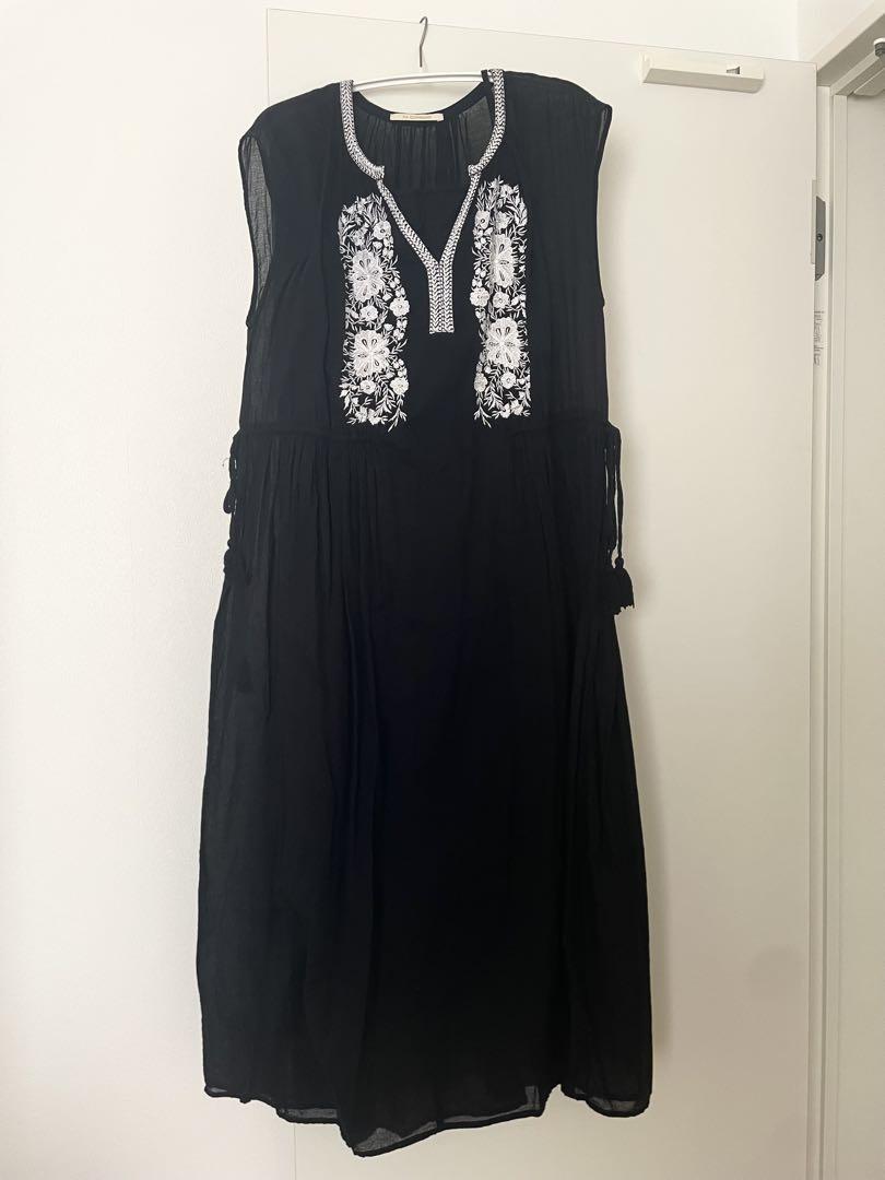 ne Quittez pas 刺繍ワンピース