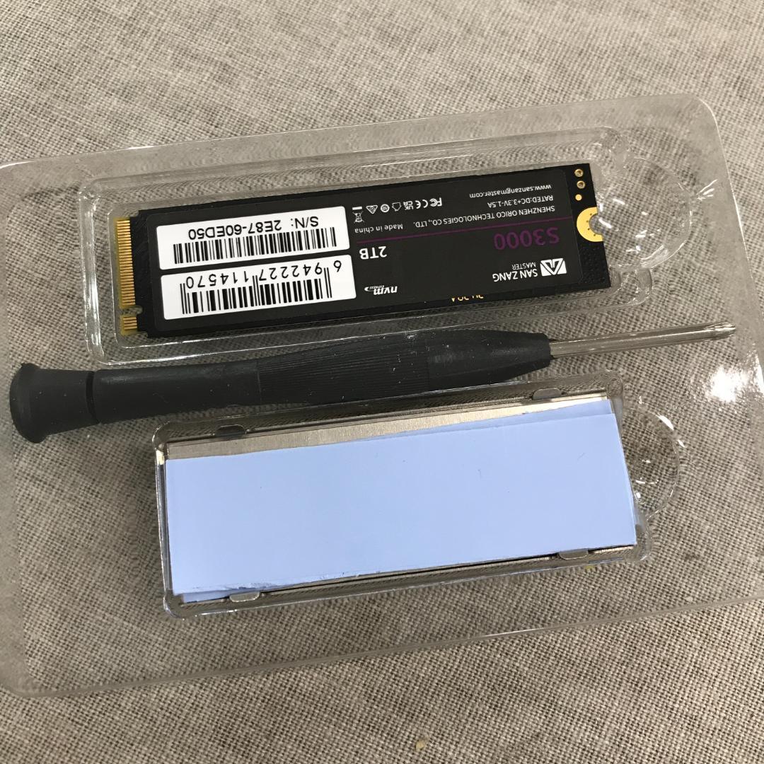 P*h様 SANZANG NVME M.2 SSD S3000 2TB