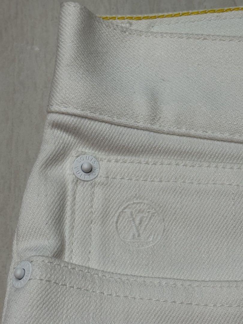 未使用品！Louis Vuitton スリムストレッチ　ホワイトデニム