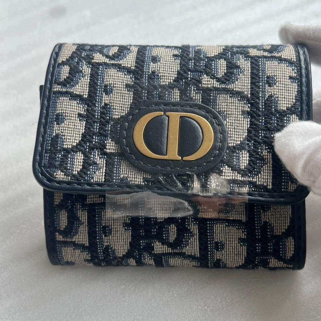 DIOR 30 モンテーニュ ロータス レザー 三つ折り財布 Dior ディオール 30モンテーニュ ロータス ウォレット ライト