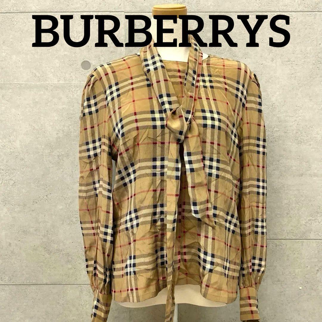 希少 BURBERRYS サンプル ノバチェックシャツ ネクタイ スカーフ付き