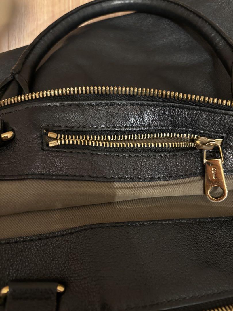最終値下　クロエ　黒 レザー バッグ　エルシー