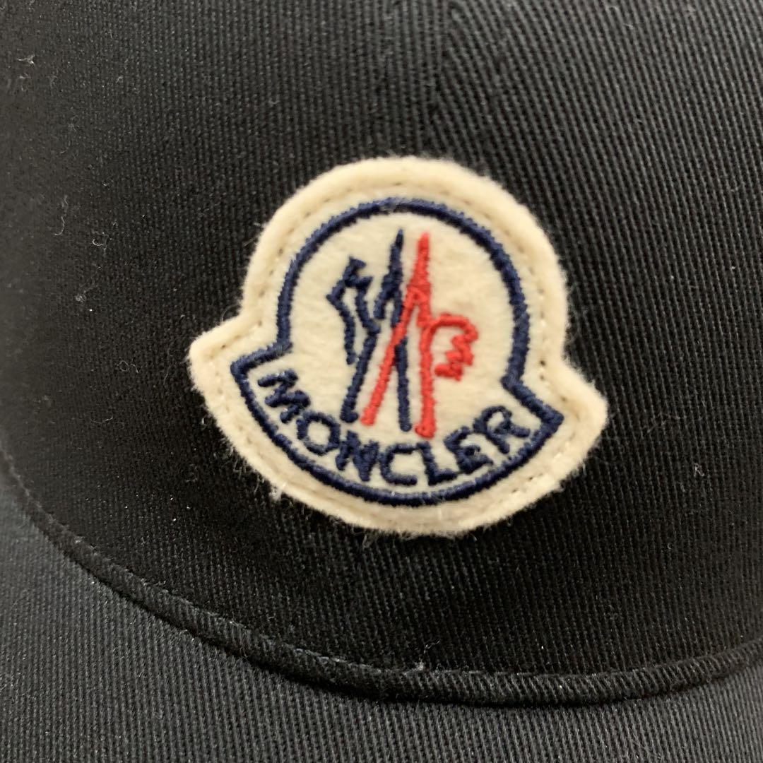 MONCLER モンクレール ロゴ ベースボールキャップ　ブラック