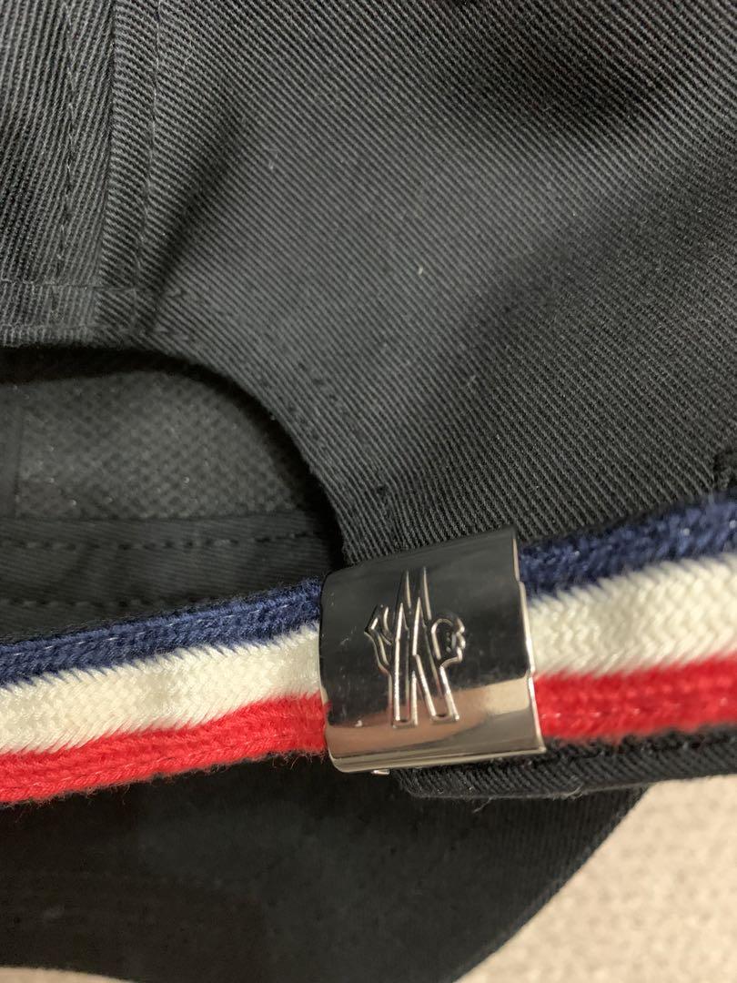 MONCLER モンクレール ロゴ ベースボールキャップ　ブラック