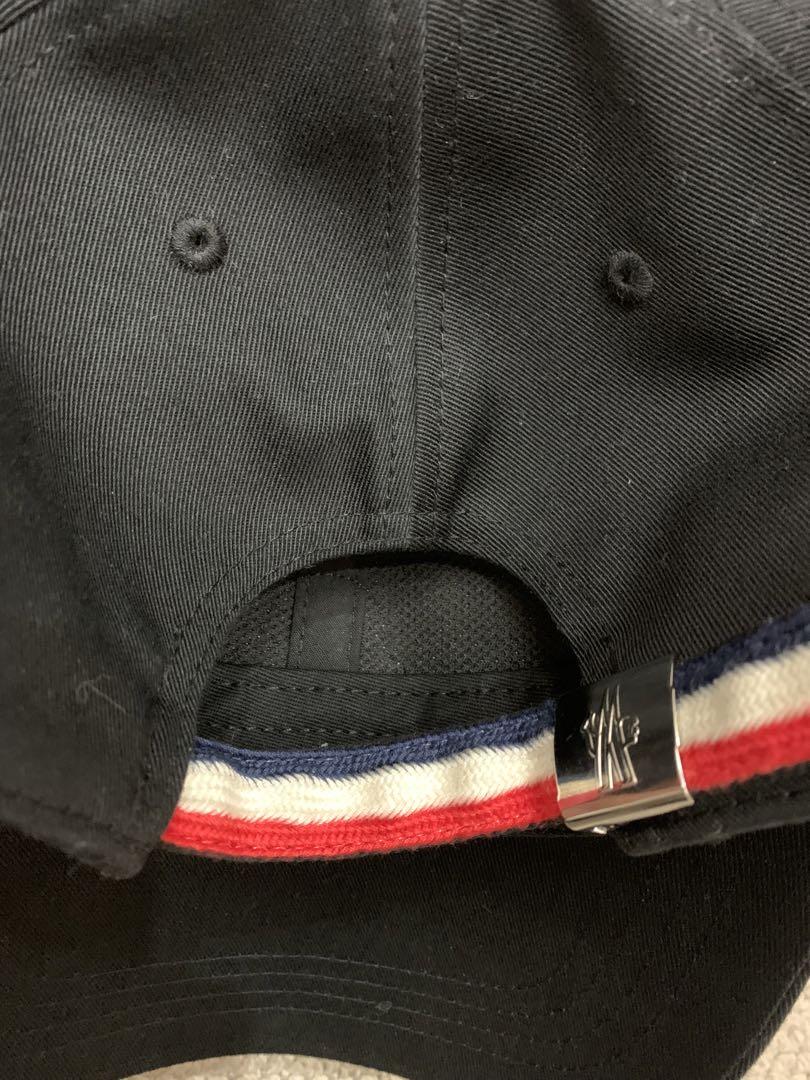 MONCLER モンクレール ロゴ ベースボールキャップ　ブラック