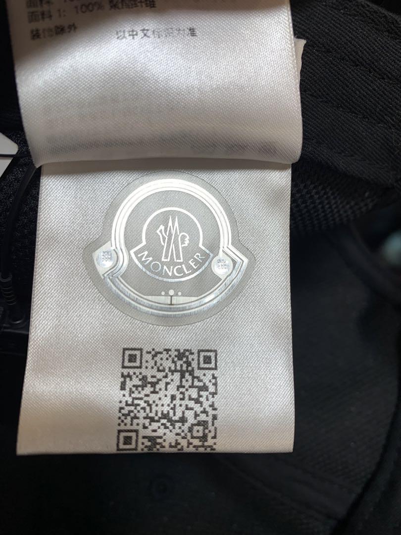 MONCLER モンクレール ロゴ ベースボールキャップ　ブラック