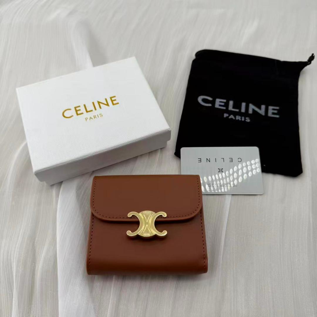 美品 CELINE 三つ折り財布