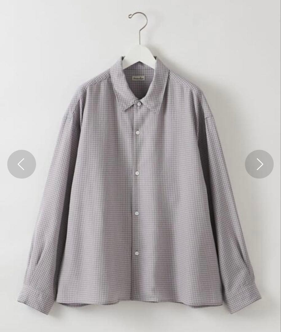 Steven alan VOIL/CHECK CAMP COLLAR SHIRT